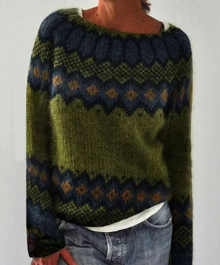 Clair Strickpulli Herbst Mit Mustern