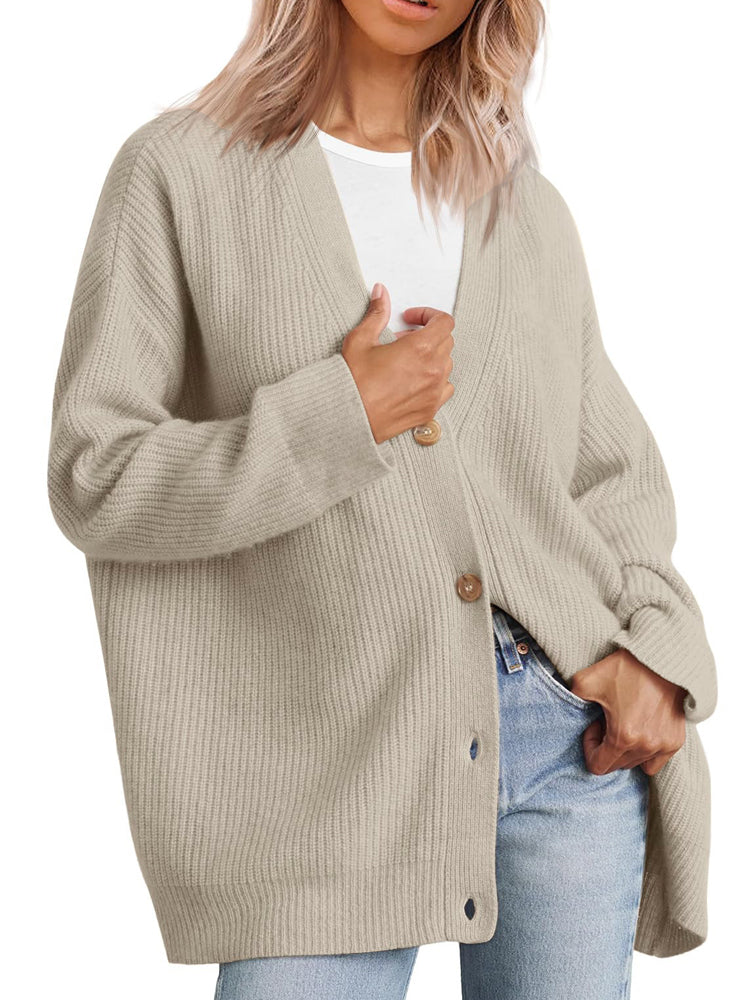 Gestrickte Strickjacke Kollektion Herbst