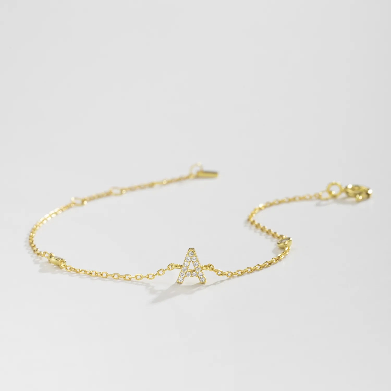 925 Sterling Silber Initial 26 Buchstaben Armband | Shop Nory