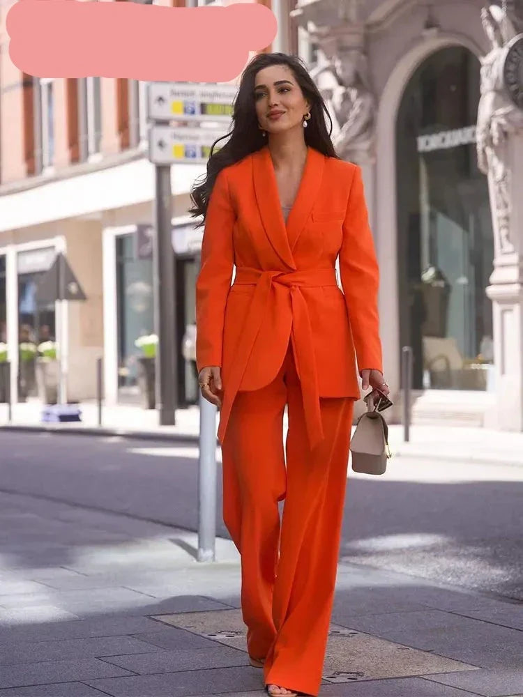 Stilvolle Blazer Set Für Damen - Blazer+Hose