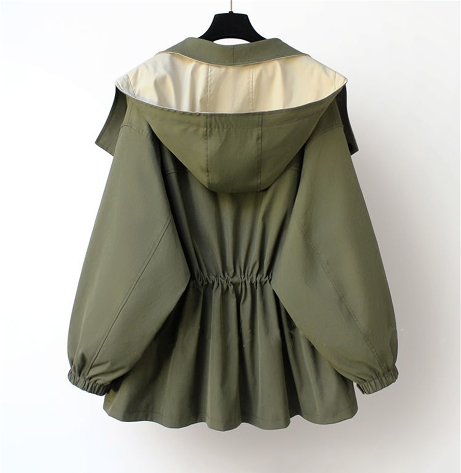 Oversized Wasserdichte Regenjacke für Damen