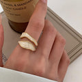 Retro Gold Double Öl Tropfen Offene Ringe | Shop Nory
