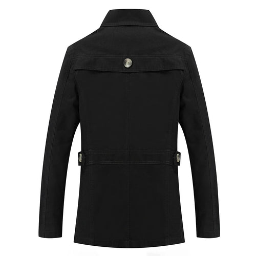 Stylischer langer Herbst-Trenchcoat für Herren