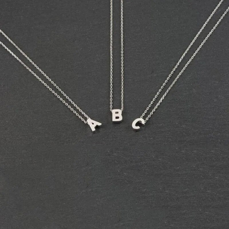 Anhänger Metallbuchstaben Initial Charms Halskette | Shop Nory