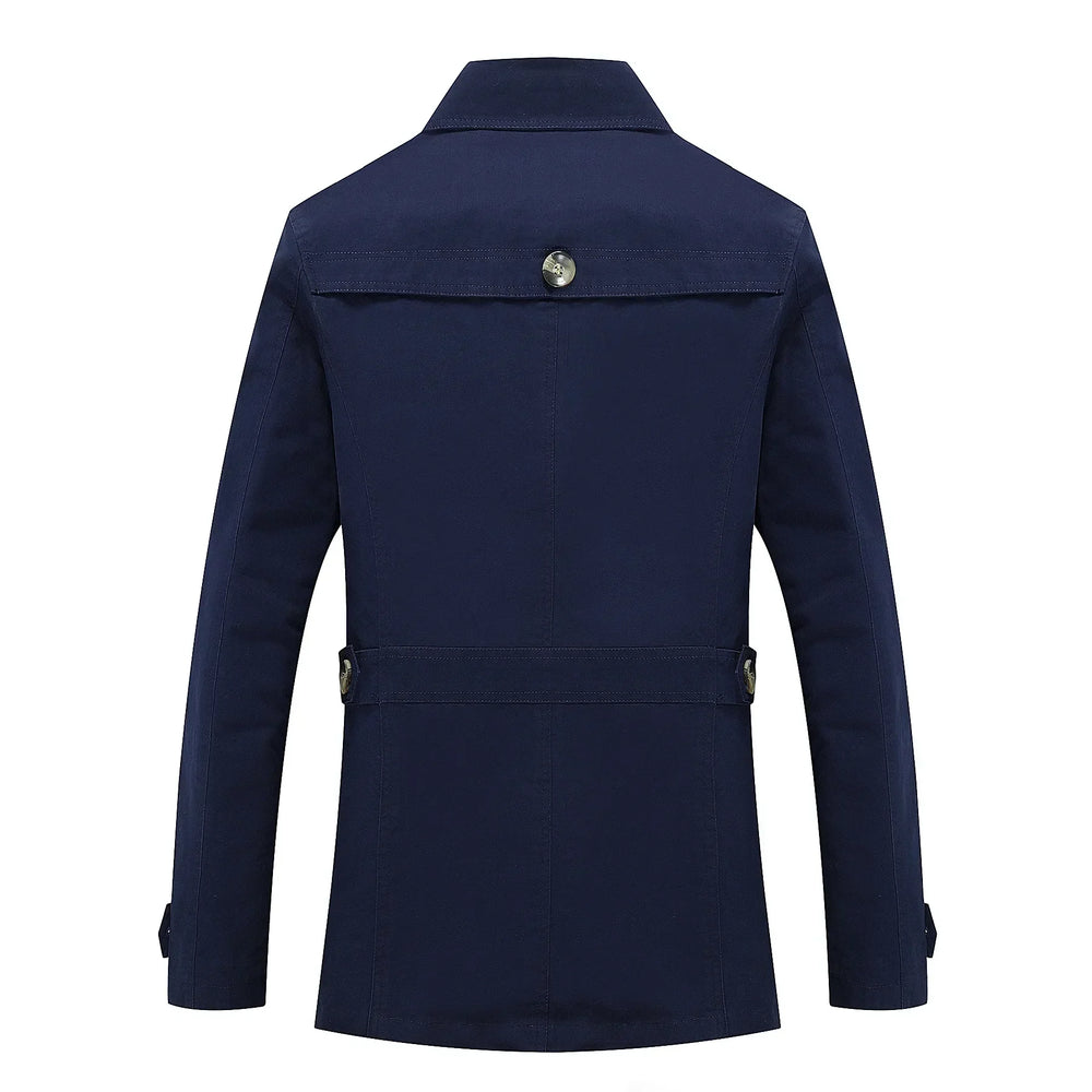 Stylischer langer Herbst-Trenchcoat für Herren
