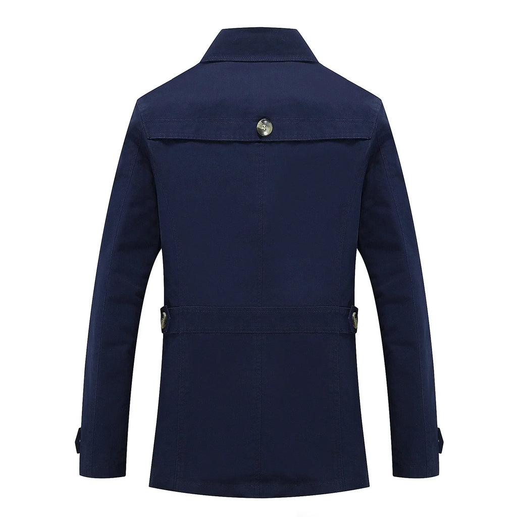 Stylischer langer Herbst-Trenchcoat für Herren