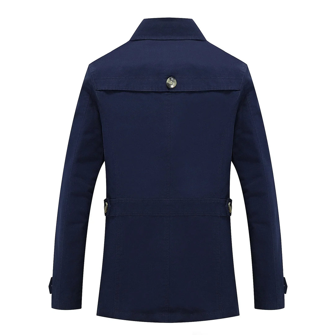 Stylischer langer Herbst-Trenchcoat für Herren