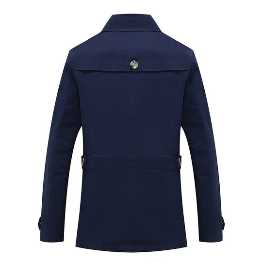 Stylischer langer Herbst-Trenchcoat für Herren