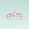 Opal-Ehering in Kronenform, Halb-Ewigkeits-Opalring für Damen und Herren | Shop Nory
