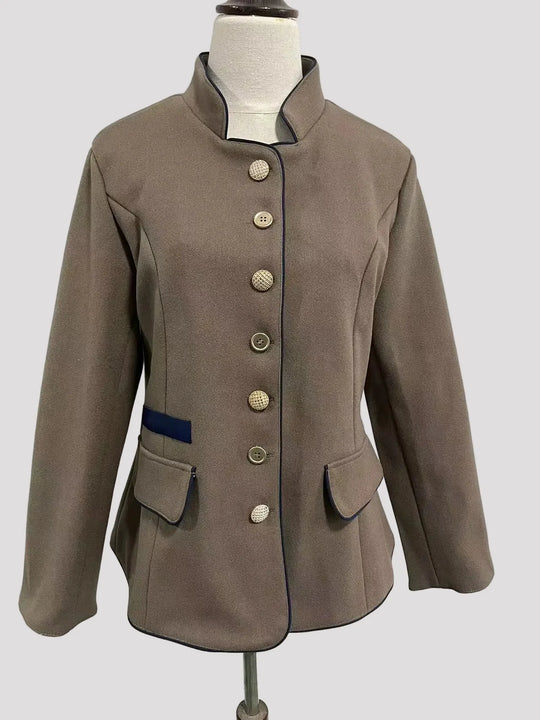 Damen Kurzjacke mit Mehrknopfleiste und Farbakzenten | ShopNory