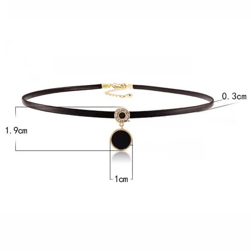 Elegante Süße Schlanke Leder Choker | Shop Nory