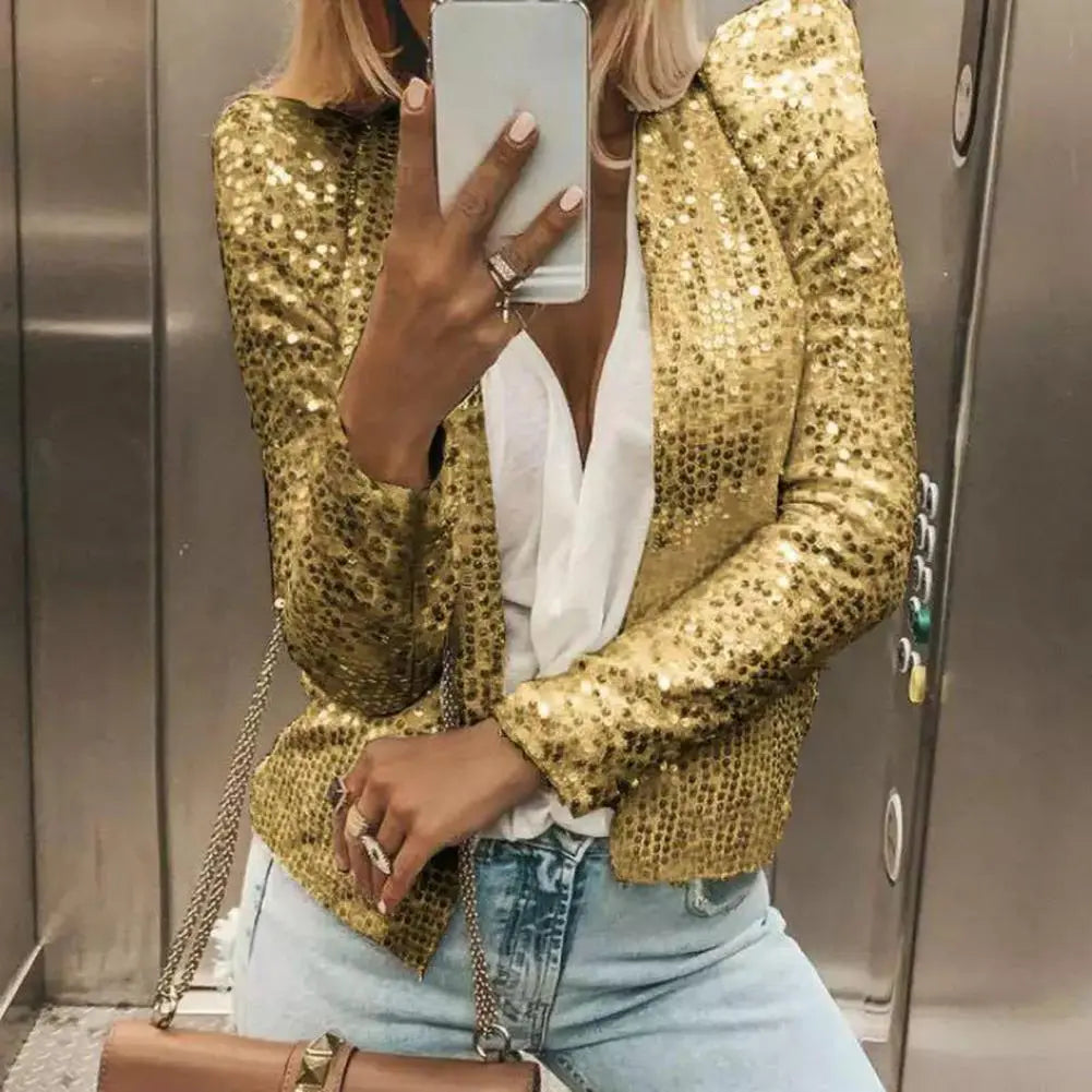 Eleganter Pailletten-Blazer