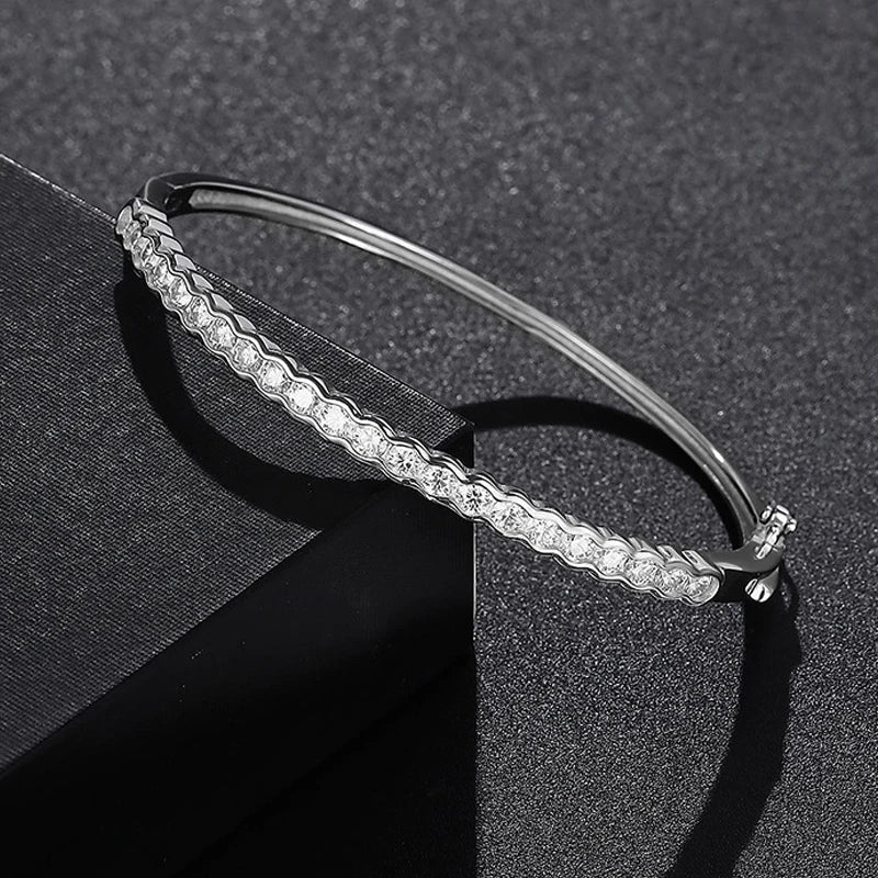 Ivictress Moissanite Eleganz 925 Sterling Silber Armband | Shop Nory