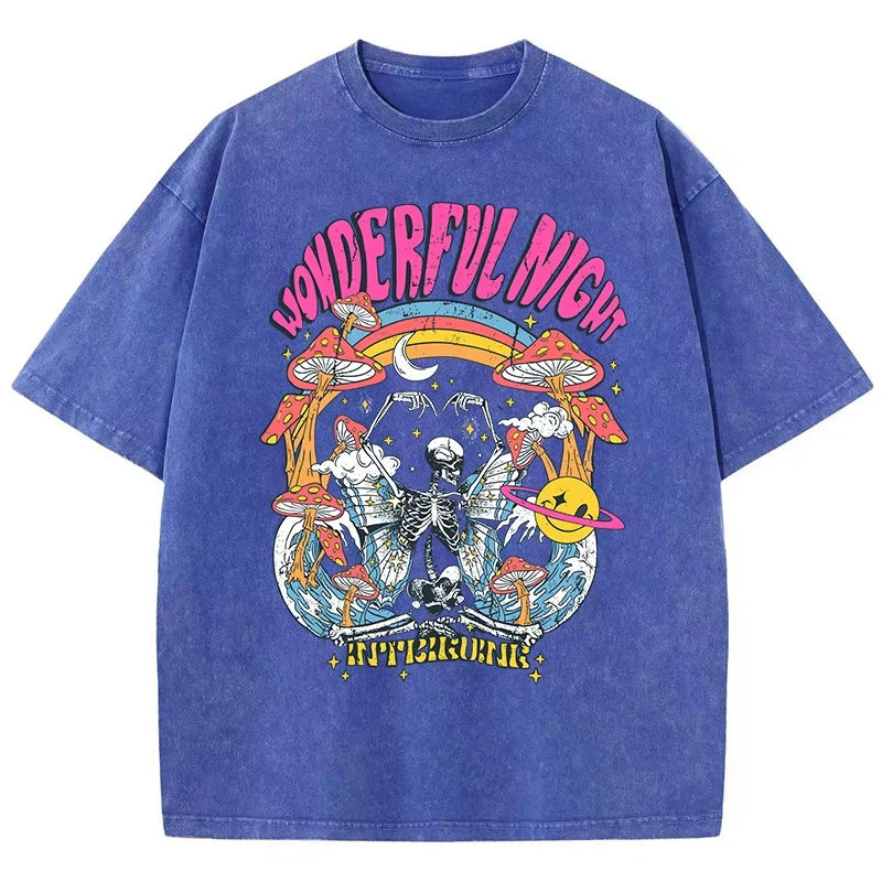 Baumwoll-T-Shirt mit Druck