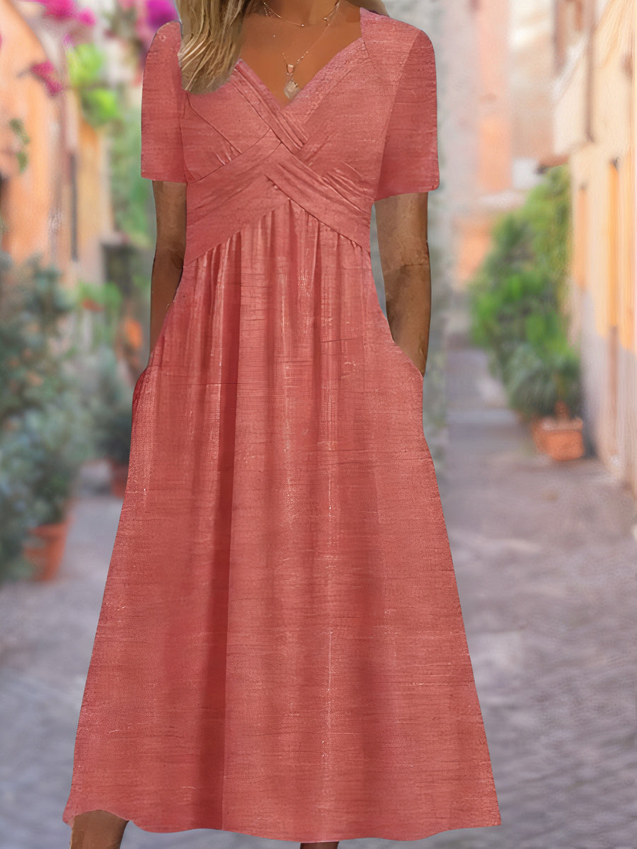 Neck Summer Dress