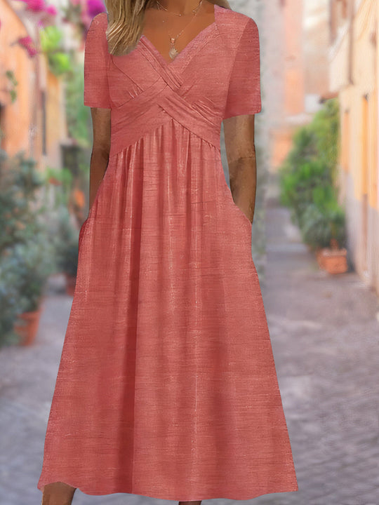 Neck Summer Dress
