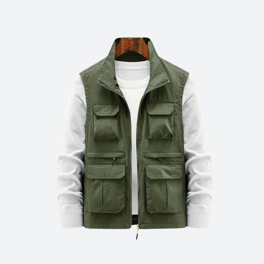 Shopnory | Herrenjacke mit Mehreren Reißverschlusstaschen