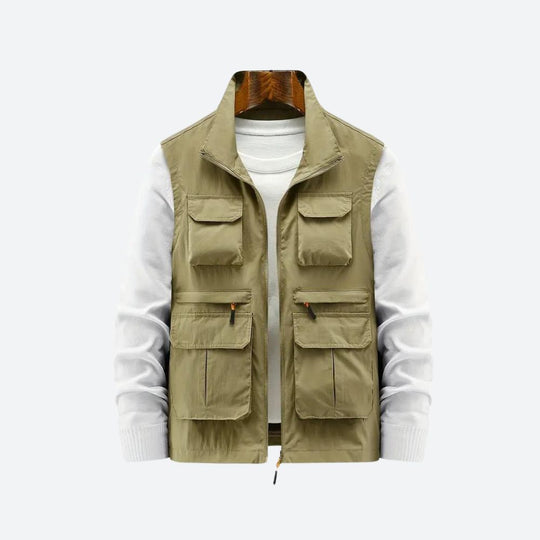 Shopnory | Herrenjacke mit Mehreren Reißverschlusstaschen