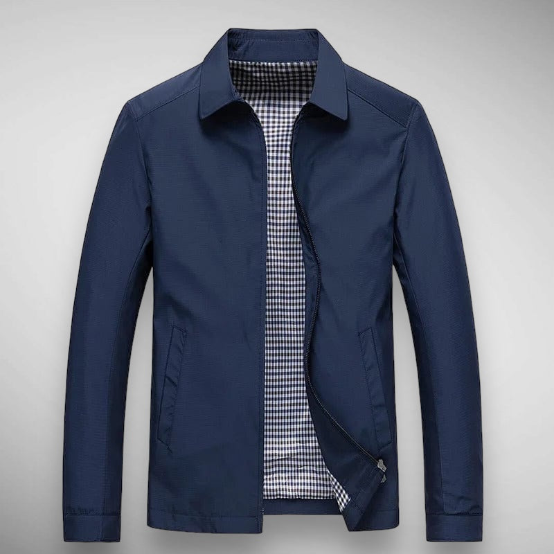 Herren Harrington-Jacke - Karierte Futter & Klassischer Kragen