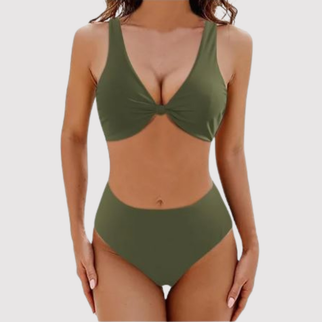 Tiefe V-Neck Badeanzug für Frauen Livia