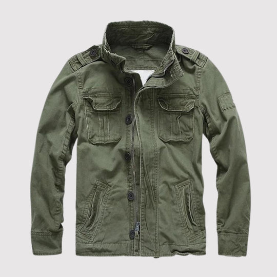 Retro Jeansjacke mit Mehreren Taschen