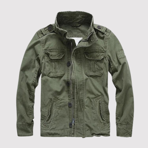 Retro Jeansjacke mit Mehreren Taschen