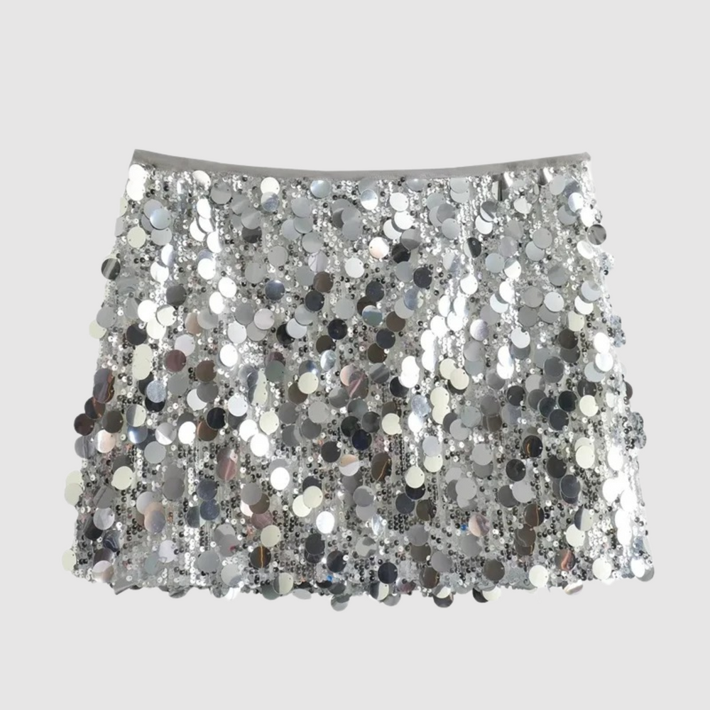 Elegante Minirock Mit Pailletten
