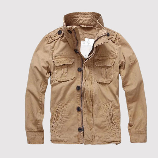 Retro Jeansjacke mit Mehreren Taschen
