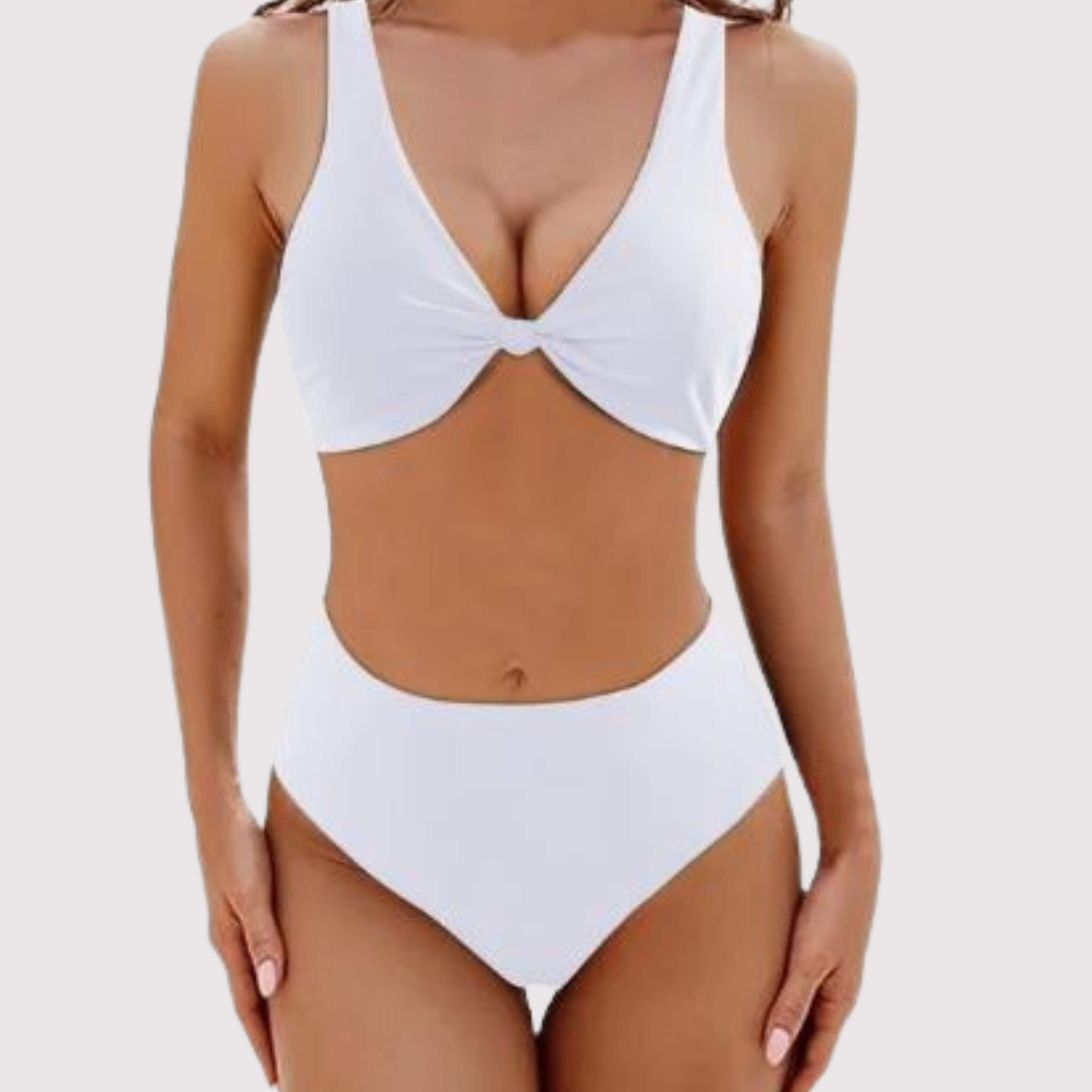 Tiefe V-Neck Badeanzug für Frauen Livia