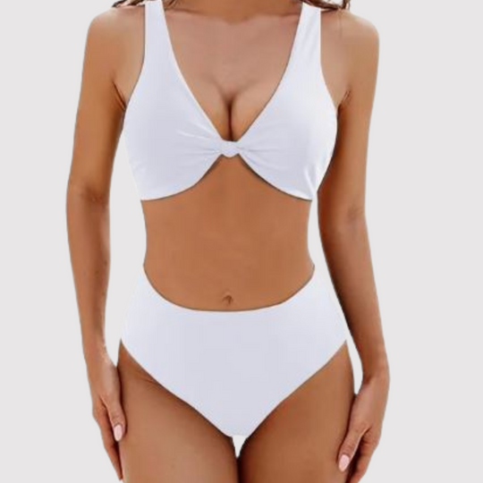 Tiefe V-Neck Badeanzug für Frauen Livia