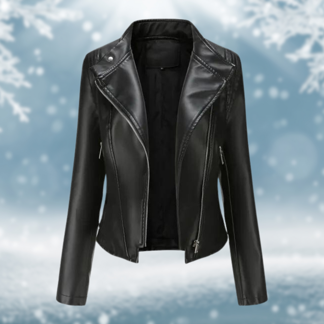 Vegane Lederjacke