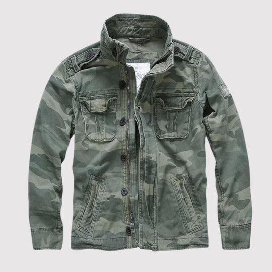 Retro Jeansjacke mit Mehreren Taschen