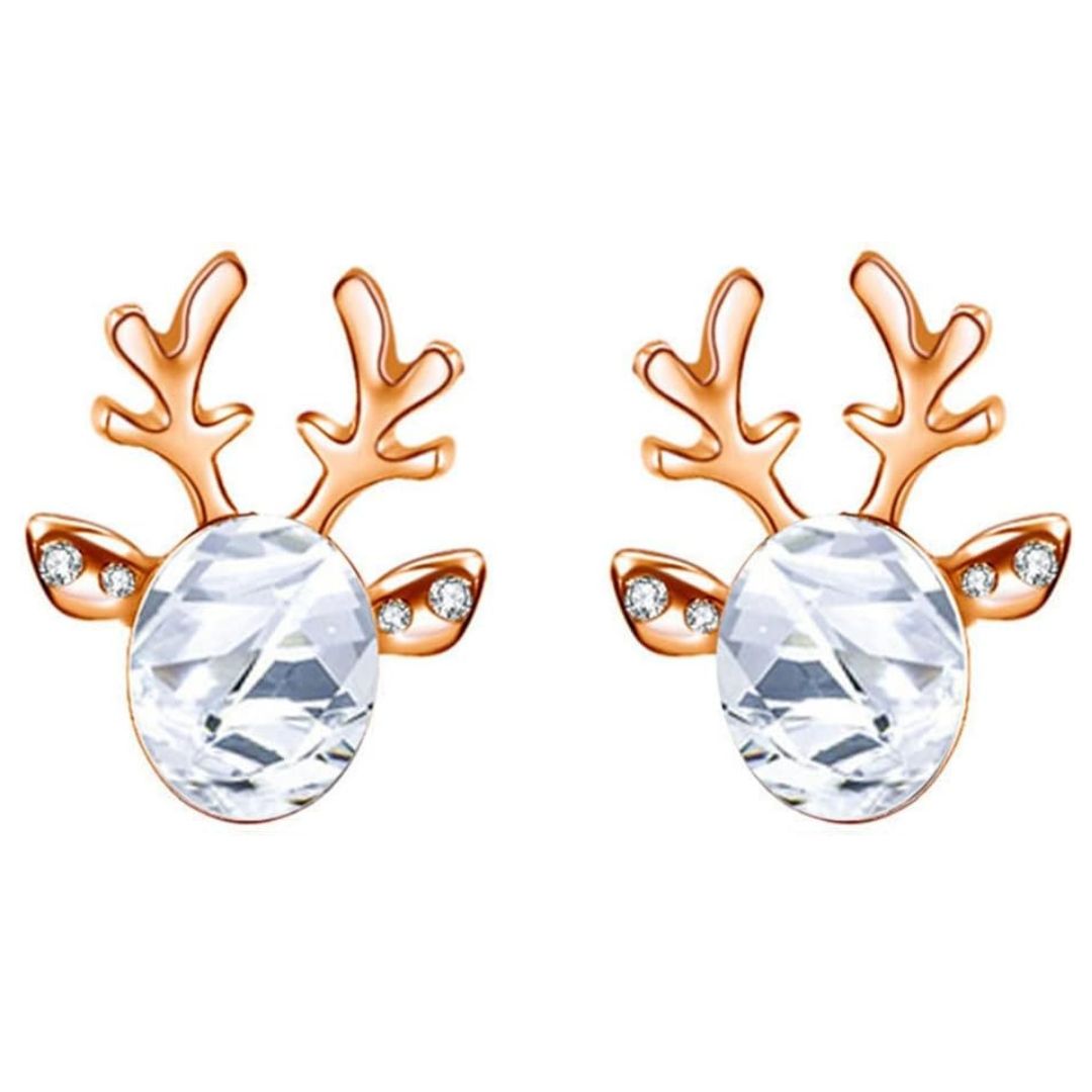 Winterliche Weihnachts-Rentier-Ohrstecker | Shop Nory