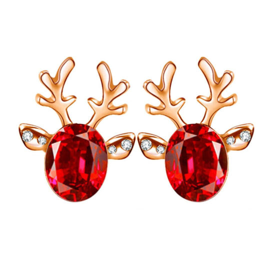 Winterliche Weihnachts-Rentier-Ohrstecker | Shop Nory