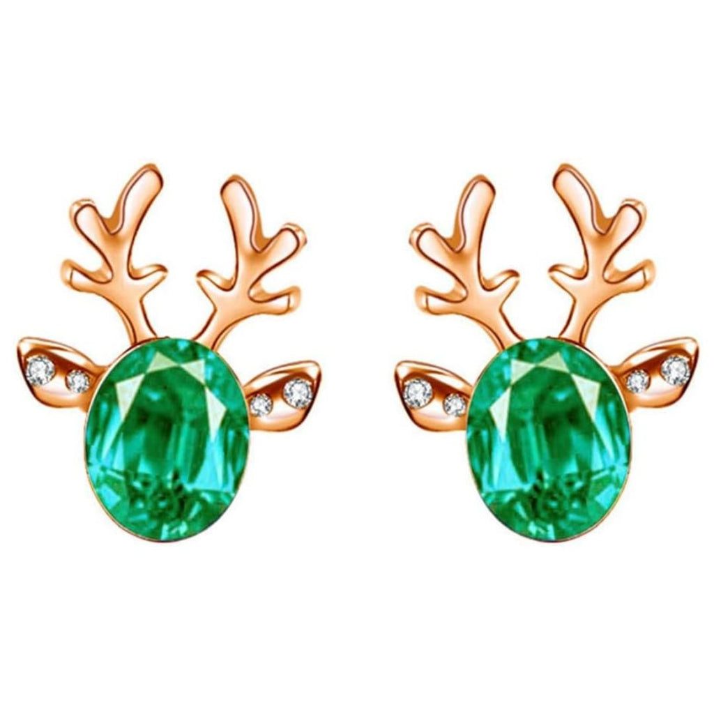 Winterliche Weihnachts-Rentier-Ohrstecker | Shop Nory