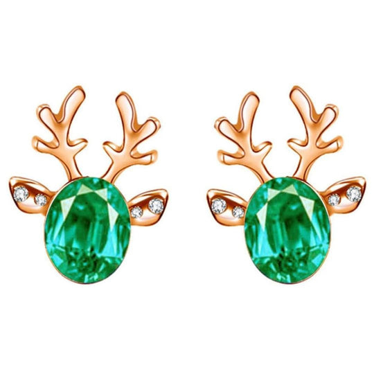 Winterliche Weihnachts-Rentier-Ohrstecker | Shop Nory