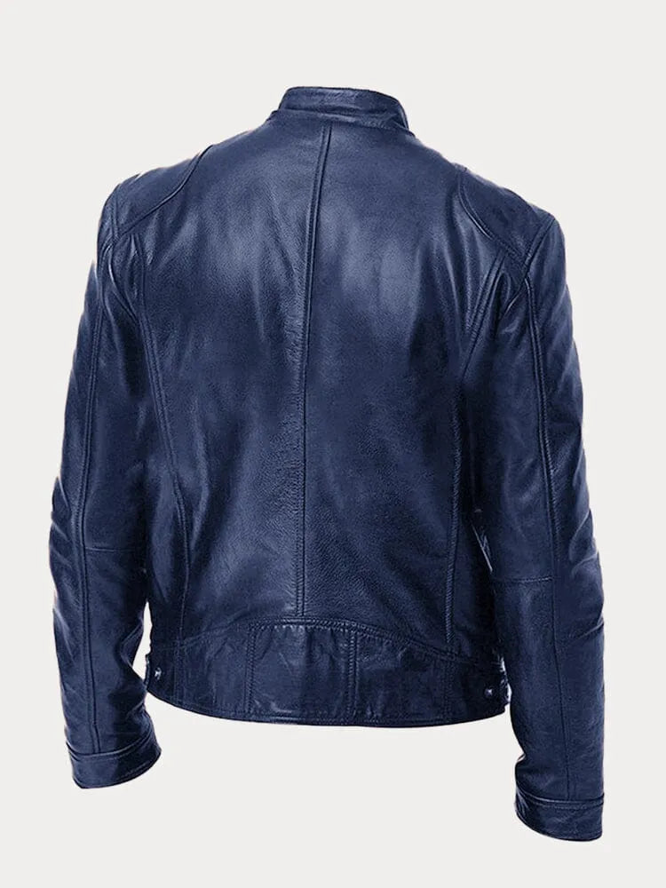 ShopNory Herren PU-Jacke in Lederoptik mit Reißverschluss