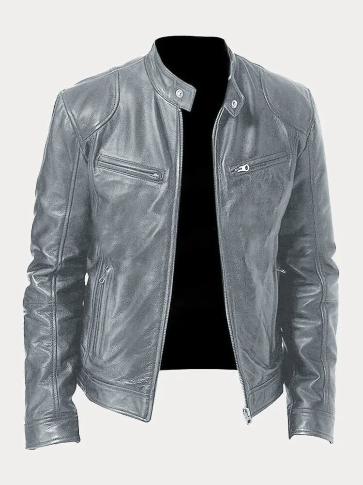 Herren Jacke mit Innenfutter, Taschen und verstellbaren Bündchen – Freizeit- und Alltagsjacke