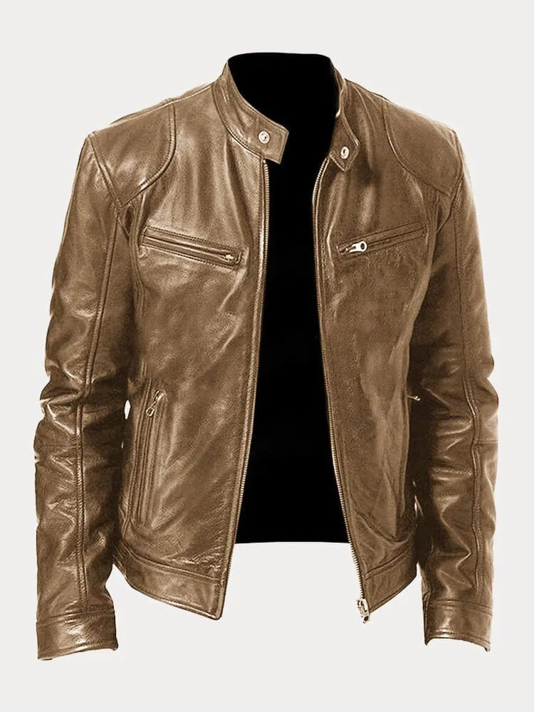 Herren Jacke mit Innenfutter, Taschen und verstellbaren Bündchen – Freizeit- und Alltagsjacke