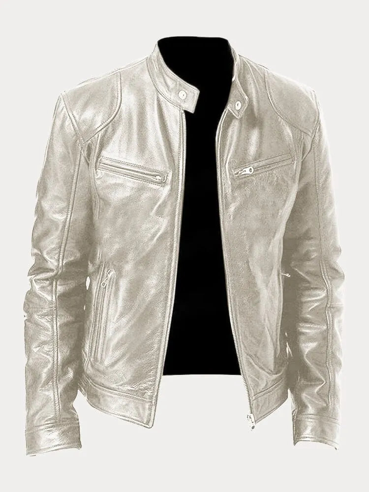 Herren Jacke mit Innenfutter, Taschen und verstellbaren Bündchen – Freizeit- und Alltagsjacke