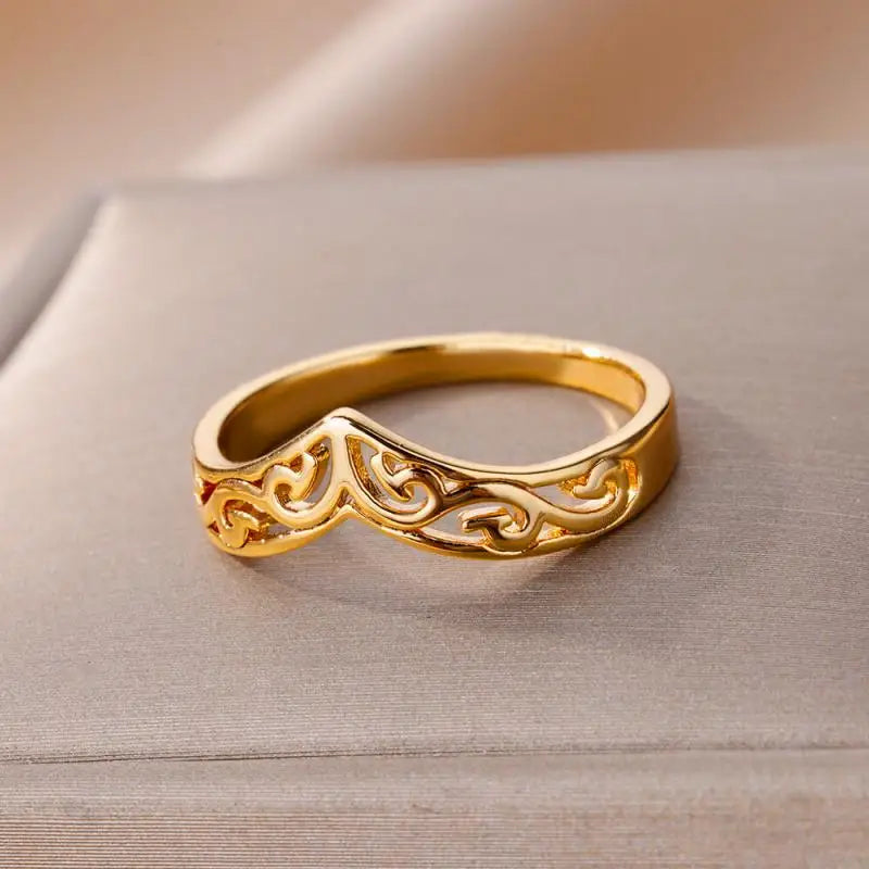 Edelstahl Herzring für Frauen Shop Nory