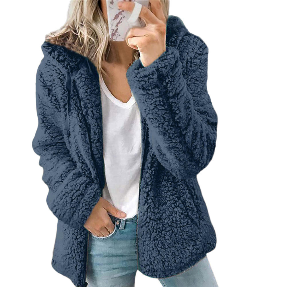 ShopNory | Teddy Fleecejacke Damen Lang