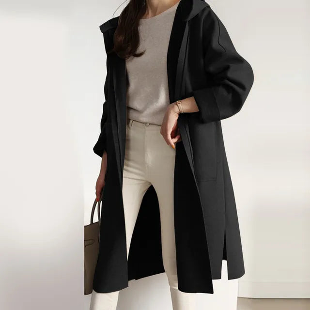 Elegante Taubjacke mit Kapuze