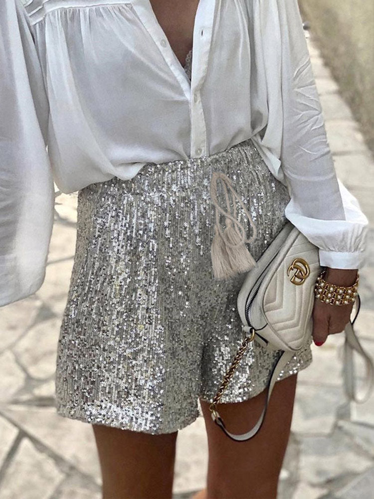 Shopnory Glitzernde Shorts