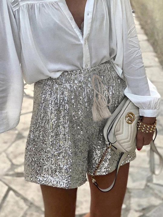 Shopnory Glitzernde Shorts