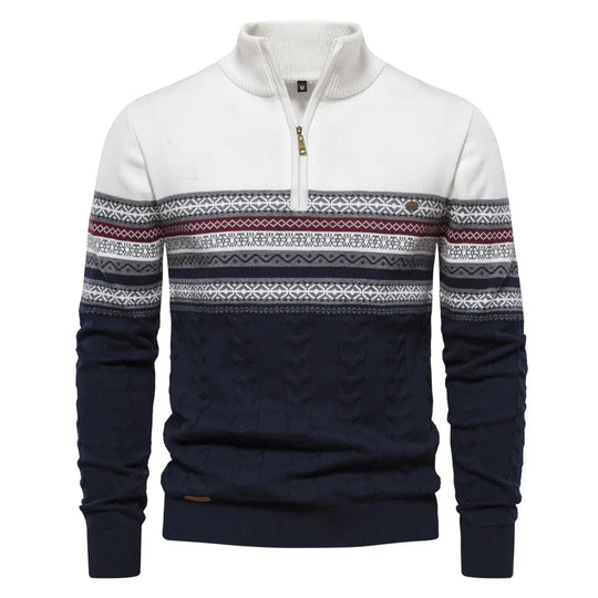 Sweatshirt - Herren Retro-Muster Sweatshirt mit bequemem und einzigartigem Design