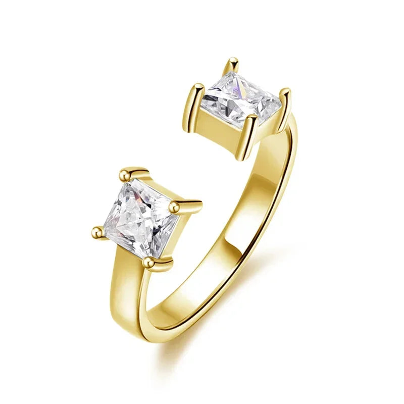 Ivictress Moissanit Luxus Ring - Ein schimmerndes Juwel der Eleganz | Shop Nory