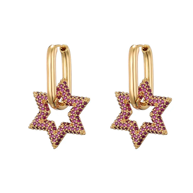 Stern-Kristall-Creolen | Shop Nory