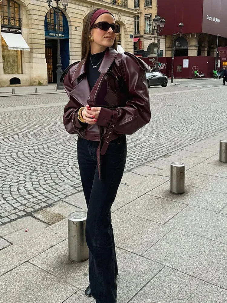 Lederjacke mit Zeitlosem Design