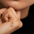 925 Sterling Silber Zirkon Alphabet Halskette | Shop Nory